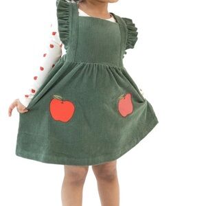 Angel dear Dark Ivy Pinafore Dress